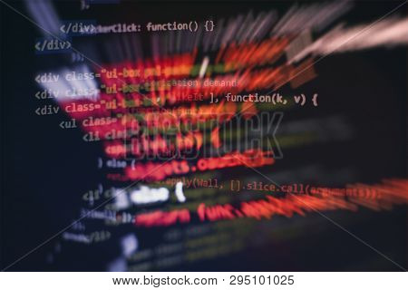 Web Programming Functions On Laptop On Laptop. It Business. Python Code Computer Screen.