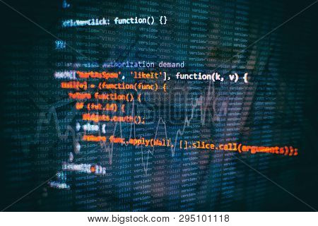Web Programming Functions On Laptop On Laptop. It Business. Python Code Computer Screen.