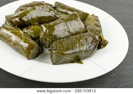 Traditional Turkish Dolma, Sarma Or Dolmades Top View