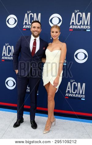 LAS VEGAS - APR 7:  Tyler Rich, Sabina Gadecki at the 54th Academy of Country Music Awards at the MGM Grand Garden Arena on April 7, 2019 in Las Vegas, NV