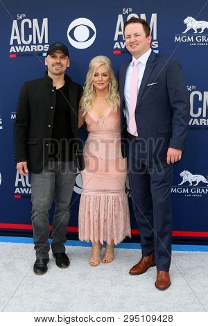 LAS VEGAS - APR 7:  Cody Alan, Jessie Jo Dillon, Chase McGill at the 54th Academy of Country Music Awards at the MGM Grand Garden Arena on April 7, 2019 in Las Vegas, NV