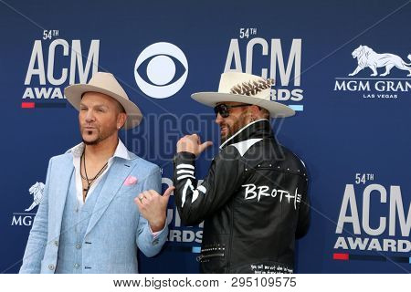LAS VEGAS - APR 7:  Chris Lucas, Preston Brust at the 54th Academy of Country Music Awards at the MGM Grand Garden Arena on April 7, 2019 in Las Vegas, NV