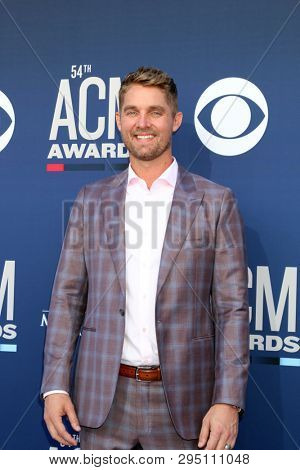 LAS VEGAS - APR 7:  Brett Young at the 54th Academy of Country Music Awards at the MGM Grand Garden Arena on April 7, 2019 in Las Vegas, NV