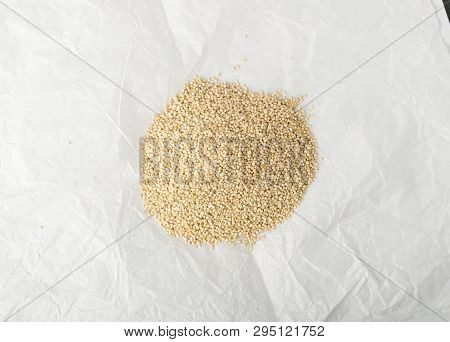 Quinoa Seeds Background Or Chenopodium Quinoa Texture