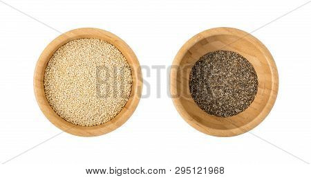 Set Of Of Super Food Seeds With Quinoa And Chia