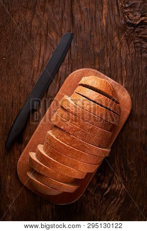 Breads Concept Of Teasty Home Food Close Up On Wooden Background