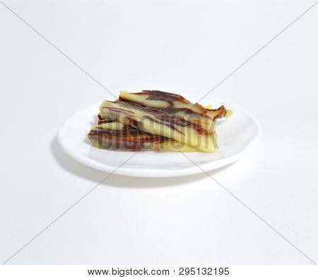 Butter Cheese. Butter Cheese Scrape. Cheese On Plate. Nordeste Brazil.