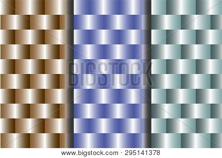A Set Of Patterns That Imitates 3d Cylindrical Figures In Regular Rows. Suitable For Wallpapers, Bac