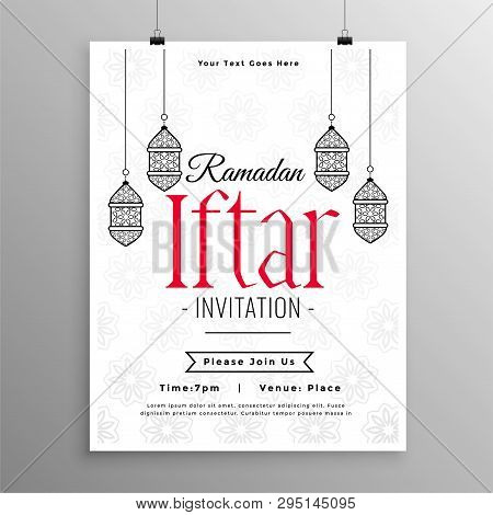 Islamic Ramadan Kareem Iftar Party Invitation Template