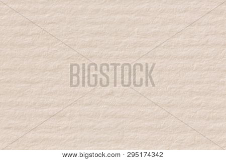 Beige Paper Texture With Horizontal Lines For Background Usage.