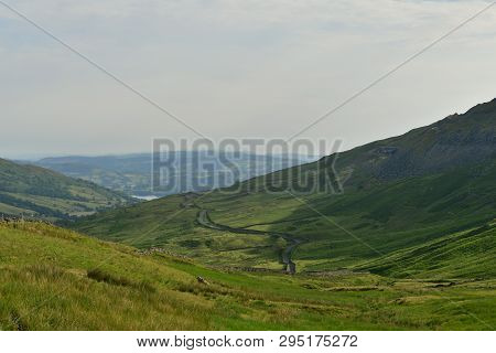 View From The Top Of The Kirkstone Pass In The Lake District
