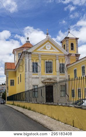 Facade Of The Neoclassical Church Of Our Lady Of The Visitation Of The Salesian Sisters Convent In L