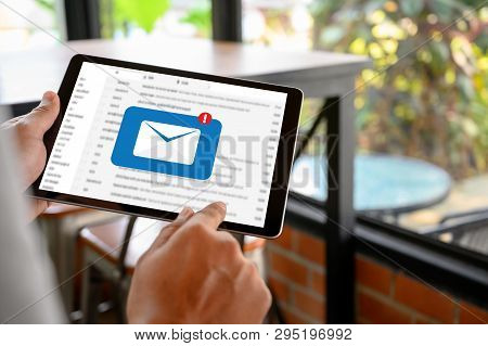 Mail Communication Connection Message To Mailing Contacts Phone Global Letters Concept