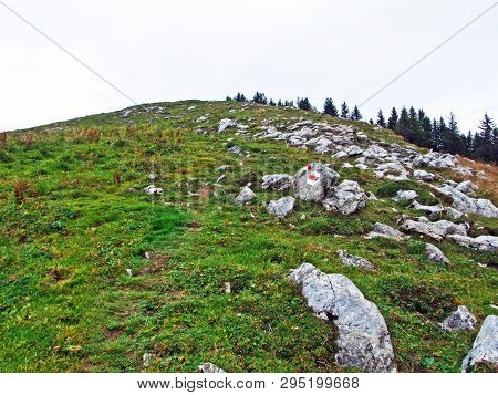 Mountain Peak Gulme Or Gulmen In The Obertoggenburg Region, Stein - Canton Of St. Gallen, Switzerlan