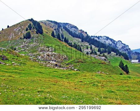 Mountain Peak Gulme Or Gulmen In The Obertoggenburg Region, Stein - Canton Of St. Gallen, Switzerlan