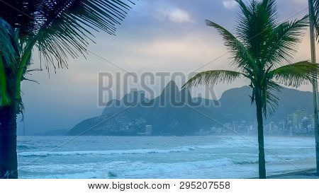 Ipanema Beach In Rio De Janeiro, Brazil