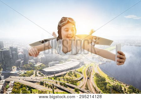 Fly with self-made plane wing
