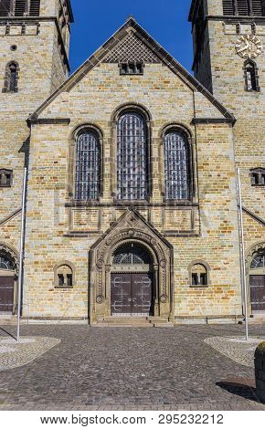 Front View Of The St. Clemens Church In Rheda-wiedenbruck, Germany