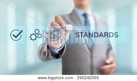 Standards Quality Assurance Control Standardisation And Certification Concept.