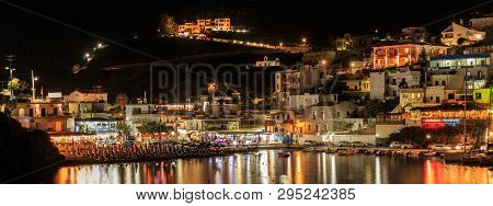 Bali Village Beaytiful Night Landscape, Crete Greece