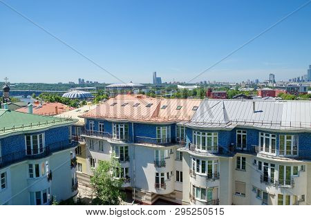 Moscow, Russia - June 15, 2018: Summer View Of The Elite Residential Complex Green Hills On Andreevs