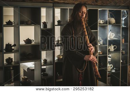Tea ceremony is perfomed by tea master
