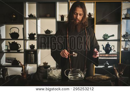 Tea ceremony is perfomed by tea master