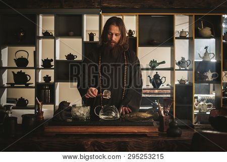 Tea ceremony is perfomed by tea master