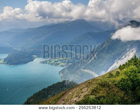 Image Of The Walchensee A Lake In Bavaria, Germany