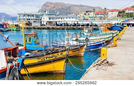 Small Fishing Boats In Kalk Bay Harbour