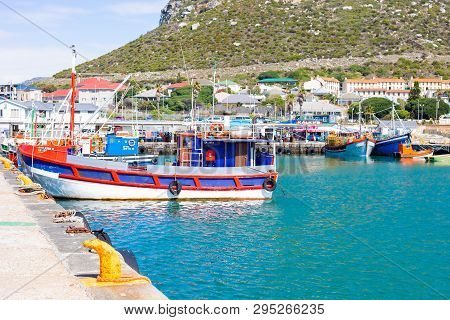 Small Fishing Boats In Kalk Bay Harbour