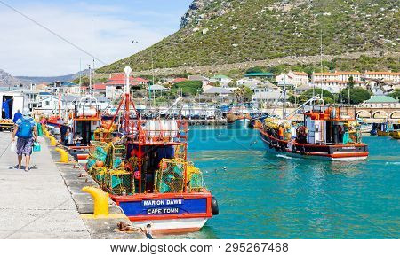 Small Fishing Boats In Kalk Bay Harbour