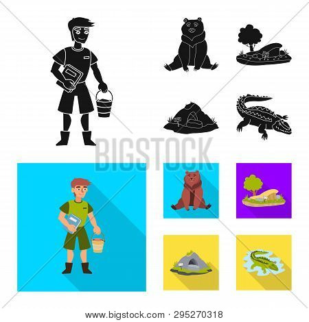Vector Illustration Of Nature  And Fun  Symbol. Set Of Nature  And Entertainment Stock Vector Illust