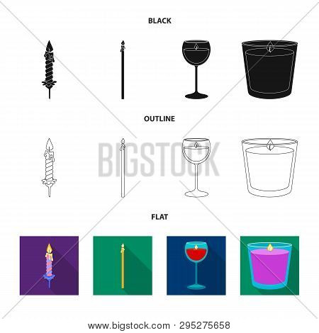 Vector Design Of Relaxation And Flame Icon. Set Of Relaxation And Wax Stock Vector Illustration.
