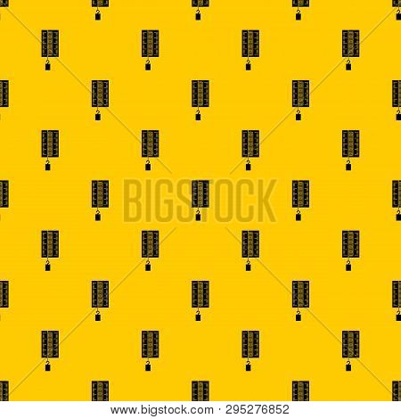 Physics Dynamometer For Laboratory Work Pattern Seamless Repeat Geometric Yellow For Any Design