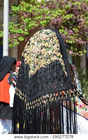 Folk Of Sardinia, Detail Of A Traditional Sardinian Costume