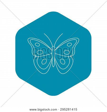 Aphantopus Butterfly Icon. Outline Illustration Of Aphantopus Butterfly Icon For Web
