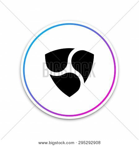 Cryptocurrency Coin Nem Xem Icon Isolated On White Background. Physical Bit Coin. Digital Currency. 