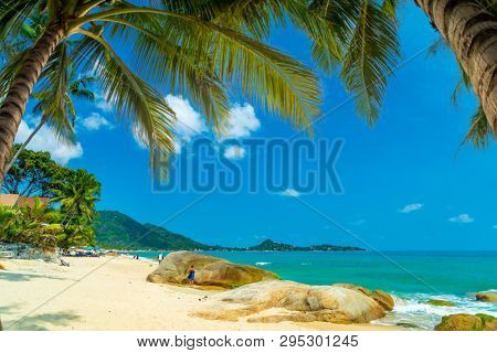 Chaweng beach in Koh Samui Thailand