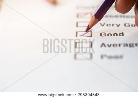 Customer Checklist Survey Exellent Form For Feedback Satisfaction Mark Over Application Forms Docume