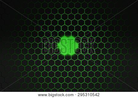 3d Computing Creation Of Crysis Background With Green Effects