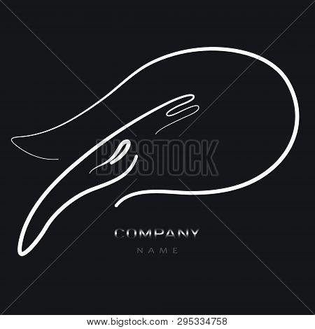 Fox Symbol, Sign Or Logo Template. Creative Silhouette Modern Simple Design Concept Of Willy Wild An