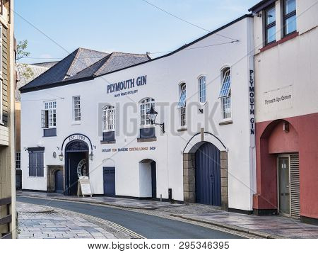 9 June 2018: Plymouth, Devon Uk - Plymouth Gin Distillery In Southside Street.