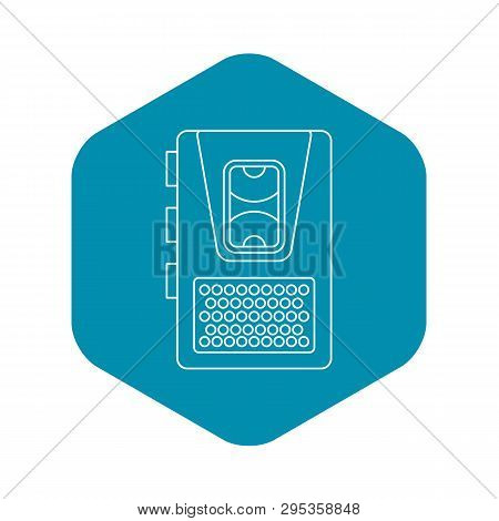Dictaphone Icon. Outline Illustration Of Dictaphone Icon For Web