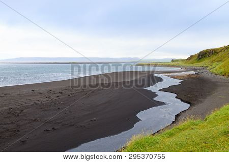 Hvitserkur Sea Stack, Iceland. Black Sand Beach. North Iceland Landmark