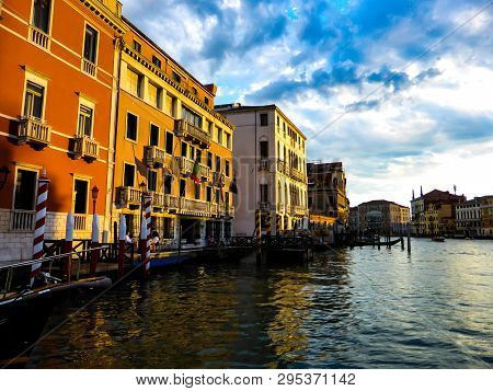 Beautiful photo of Venice Italy. Canal and architecture.