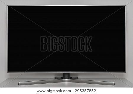 Black Blank Tv Screen On New Digital Tv