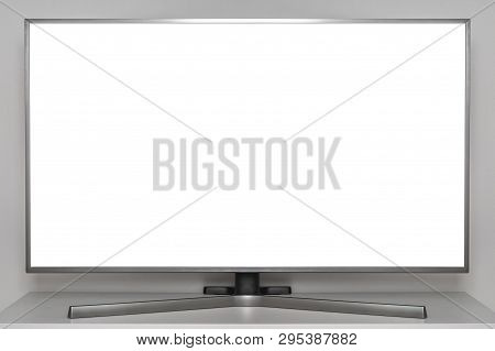 White Blank Tv Screen On New Digital Tv