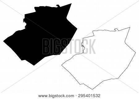 Bechar Province (provinces Of Algeria, Peoples Democratic Republic Of Algeria) Map Vector Illustrati