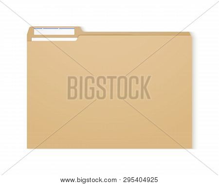 Manila Folder. Paper Case Archive For Document And Reports.